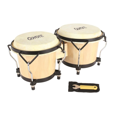 Coyote Latin Style Bongos - Natural