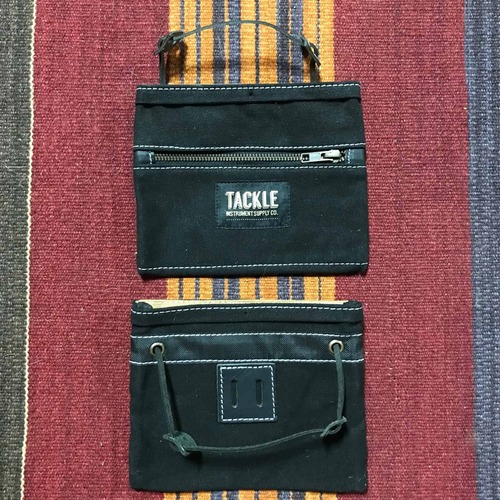 Tackle Waxed Canvas Gig Pouch - Black