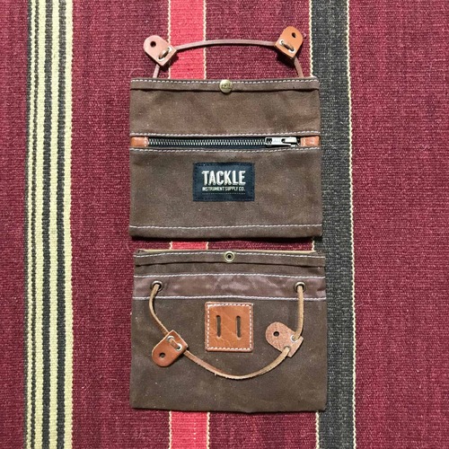 Tackle Waxed Canvas Gig Pouch - Brown