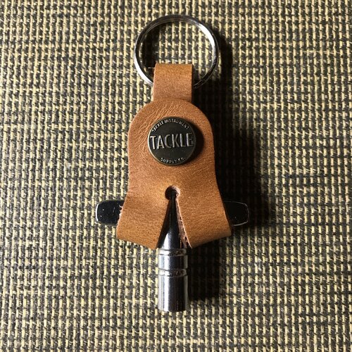 Tackle Leather Drum Key Case - Saddle Tan