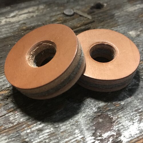 Tackle Leather Cymbal Washers - 2 pack