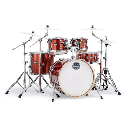 Mapex Mars Birch 5pc Drum Kit Blood Orange Sparkle