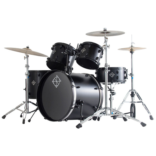 Dixon 5pc 22" Fuse Drum Set w/ Hardware - Ltd Blade Black