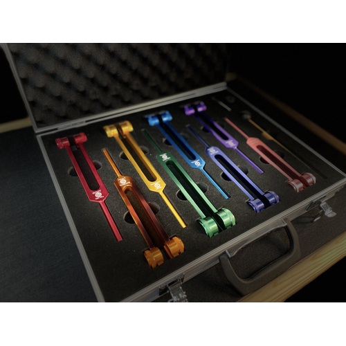 Tuning Fork 8 Piece Set - Chakra Series