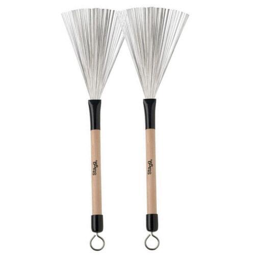 Stagg Telescopic Brushes - Wooden Handle