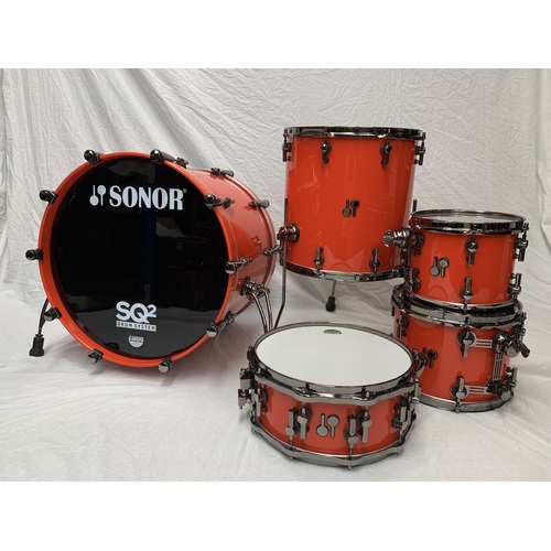SONOR SQ2 22" Shell Pack - RAL 2002 Vermilion