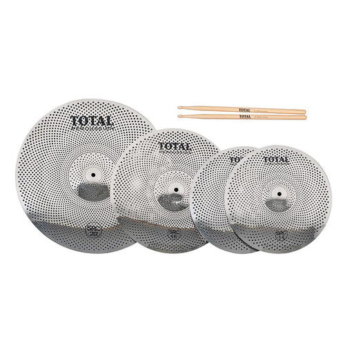 Total Percussion Low Volume Cymbal Set - Silver